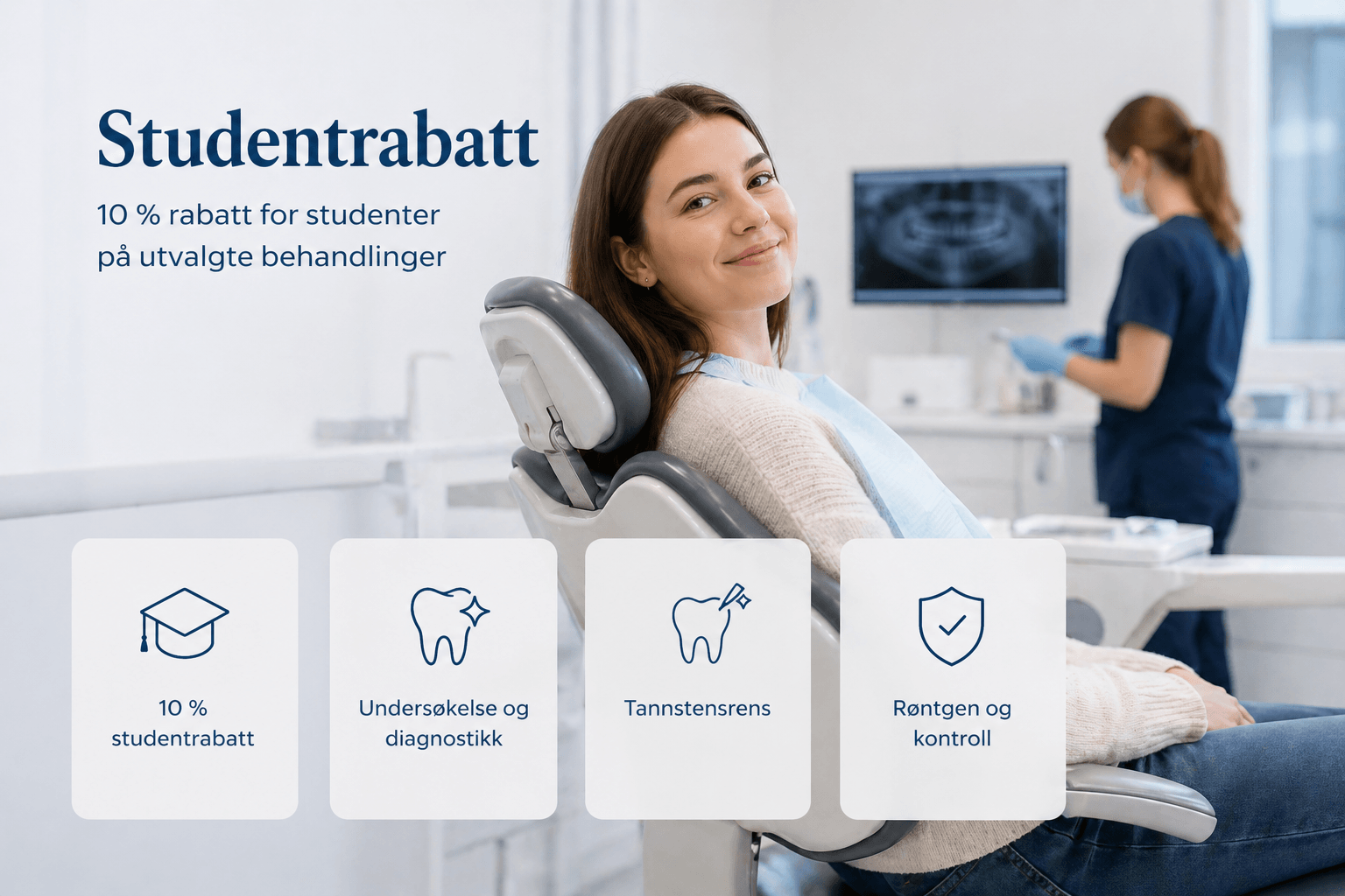 Studentrabatt hos Molde Tannbehandling